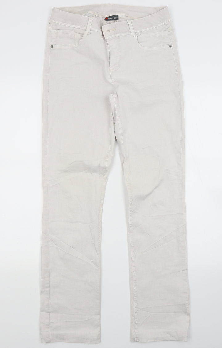 Street One Womens White  Denim Skinny Jeans Size 29 in L32 in