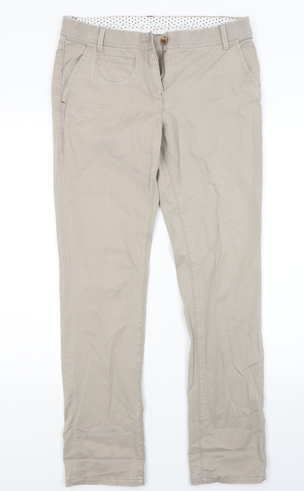 White Stuff Womens Beige   Trousers  Size 10 L27 in