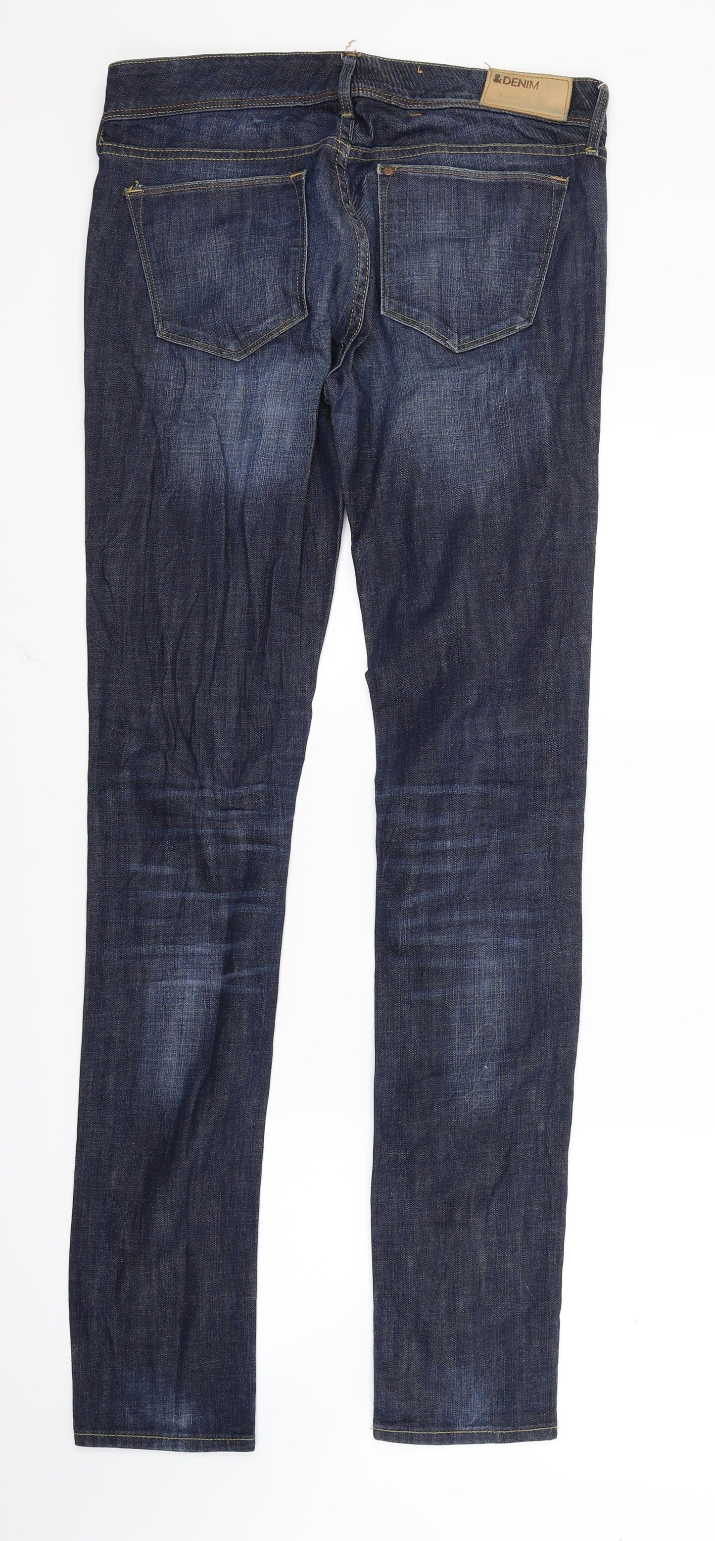 H&M Womens Blue  Denim Skinny Jeans Size 29 L32 in