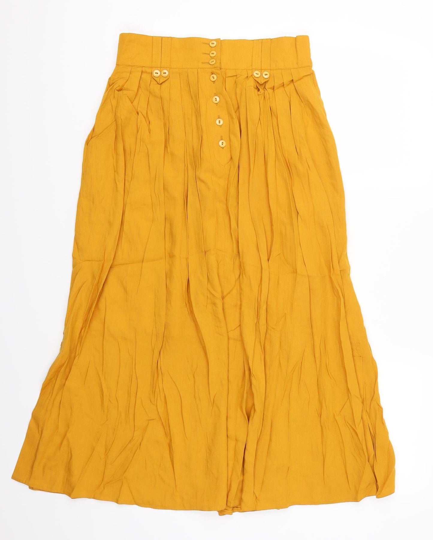 Preworn Womens Orange   Swing Skirt Size 14