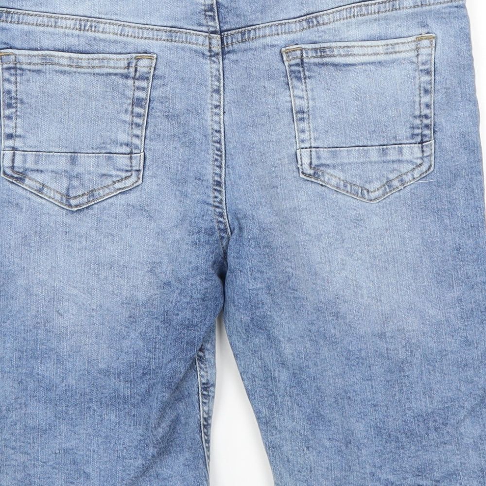 Denim Co Boys Blue  Denim Bermuda Shorts Size 12-13 Years - Distressed Look
