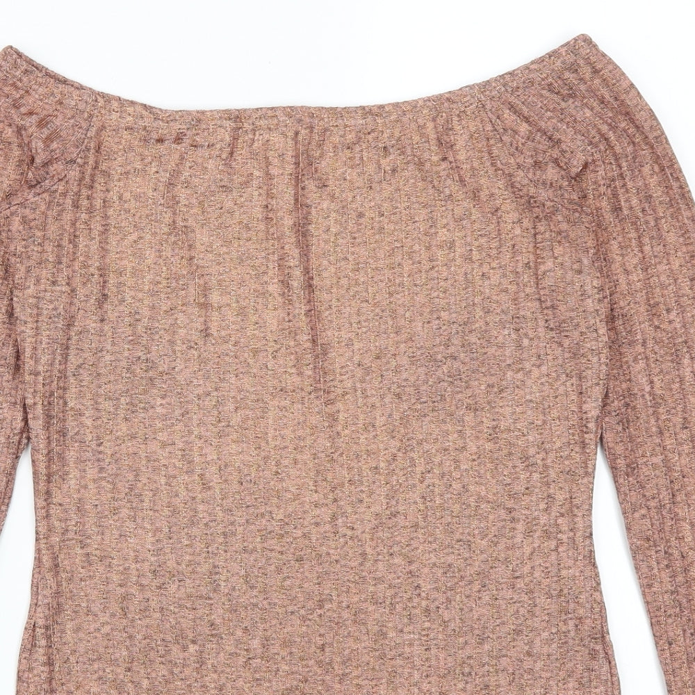 Preworn Womens Pink   Bodysuit One-Piece Size 12