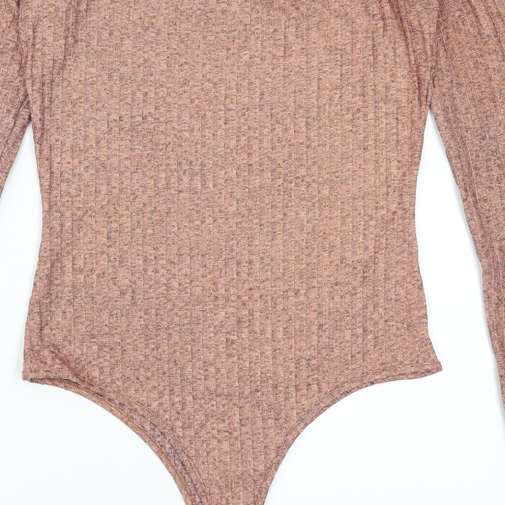 Preworn Womens Pink   Bodysuit One-Piece Size 12