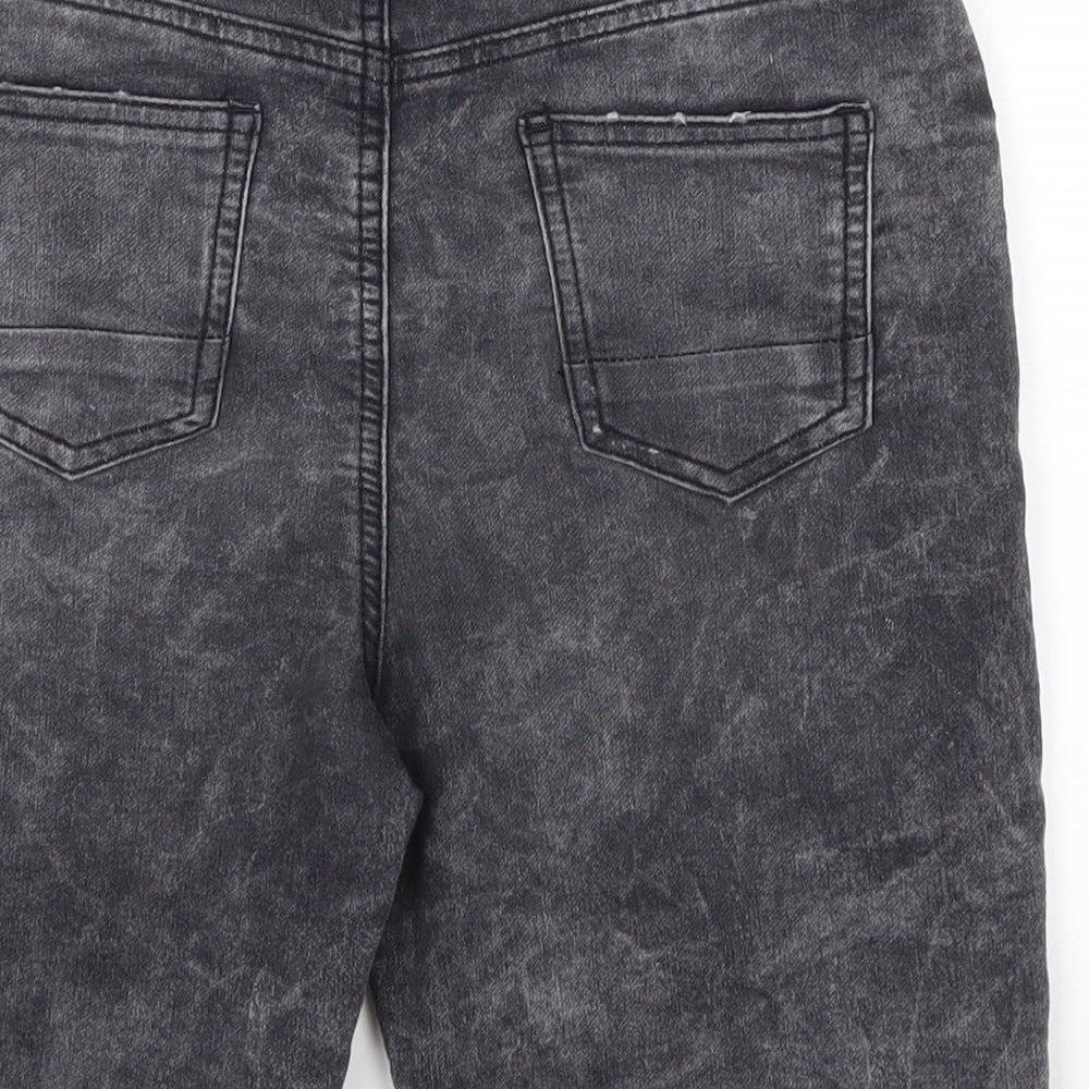 Denim Co Girls Grey  Denim Bermuda Shorts Size 12-13 Years - Distressed Look