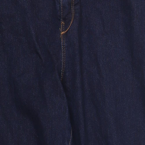H&M Womens Blue  Denim Cropped Jeans Size 16 L22 in