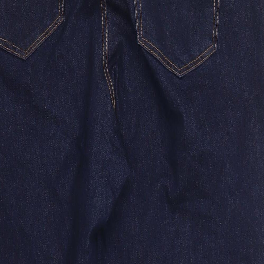H&M Womens Blue  Denim Cropped Jeans Size 16 L22 in