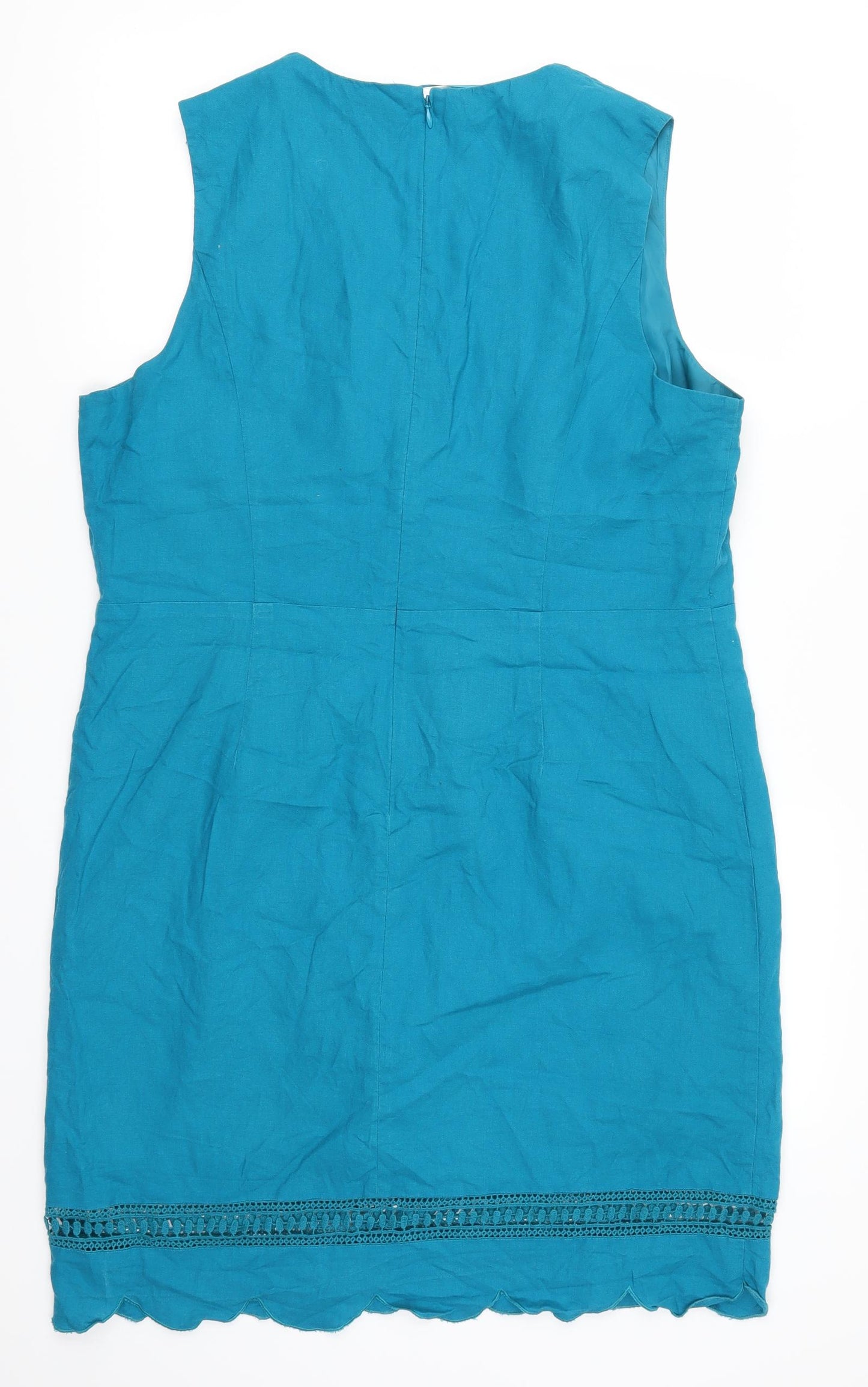 Papaya Womens Blue   Pencil Dress  Size 16