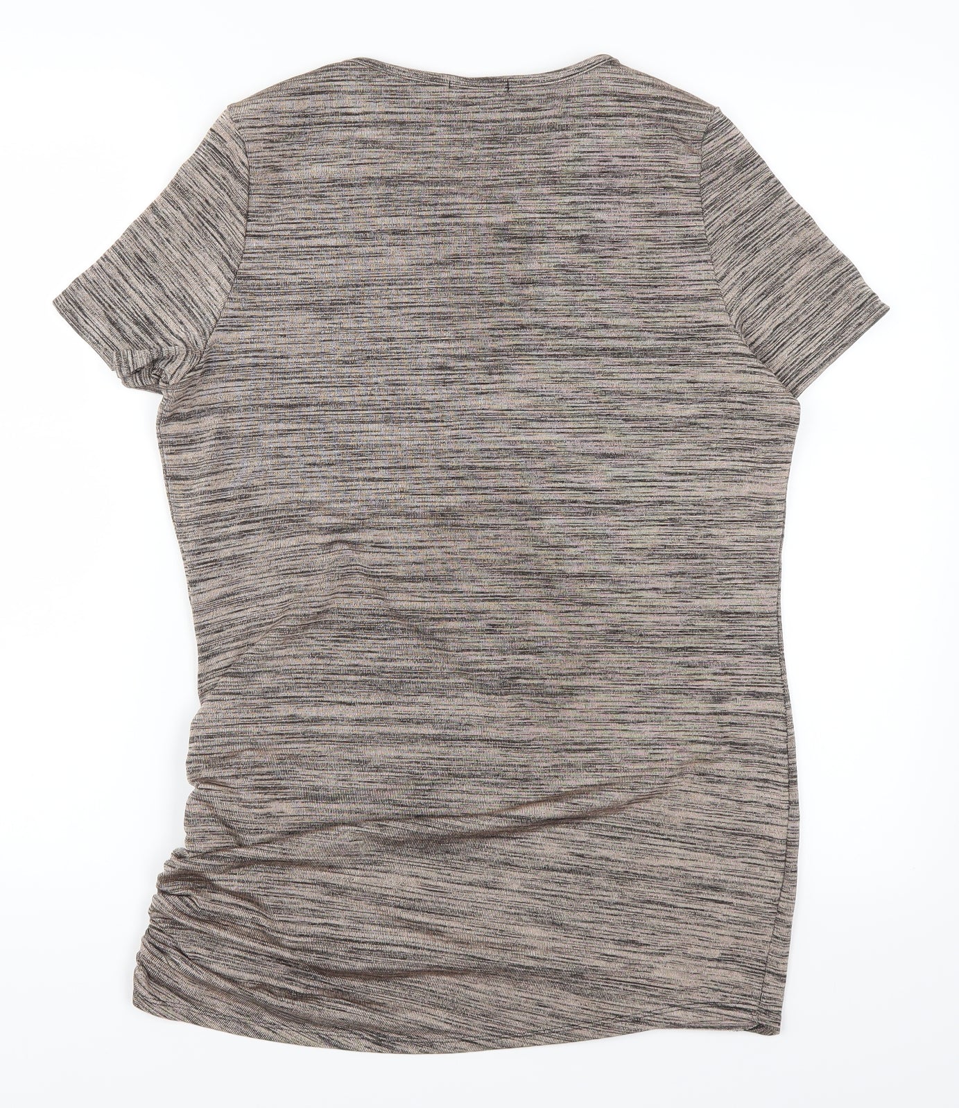 Papaya Womens Brown   Basic T-Shirt Size 12