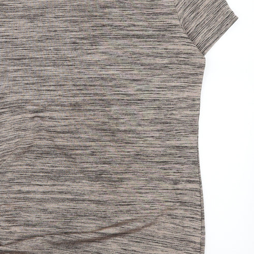 Papaya Womens Brown   Basic T-Shirt Size 12