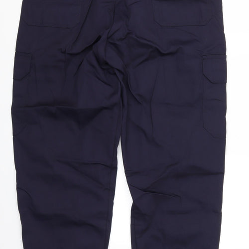 Click Workwear Mens Blue   Trousers  Size 38 L31 in