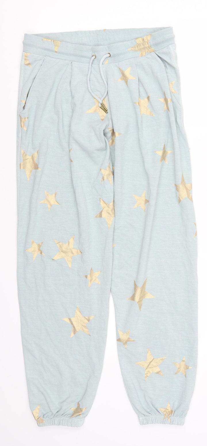 Postcard Womens Blue Geometric Sweatpants Trousers Size 29 in L27 in - Stars Loungewear