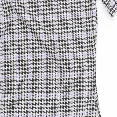 H&M Womens Purple Houndstooth  Mini  Size S