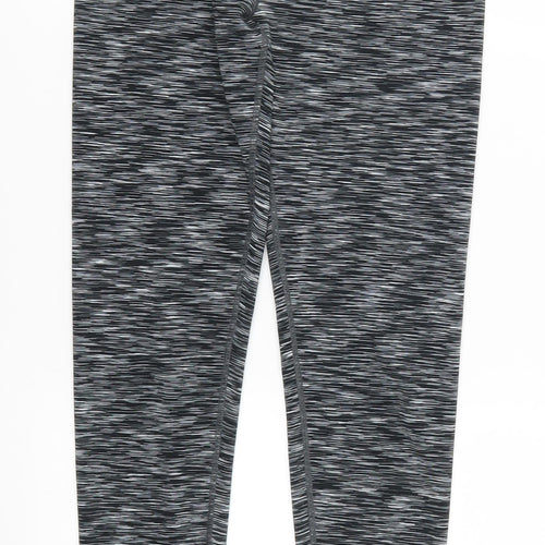 H&M Womens Grey   Track Pants Leggings Size 25 in L26.5 in - Green Waistand