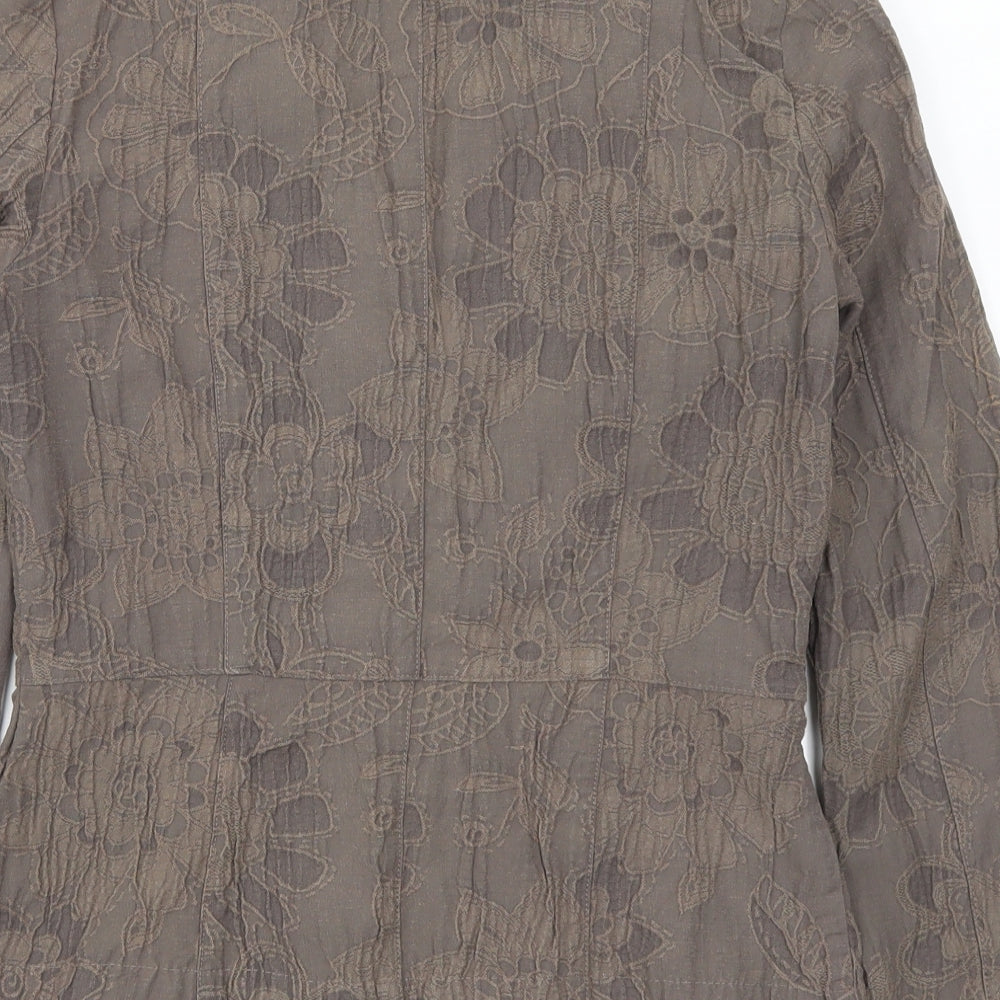 Per Una Womens Brown Floral  Jacket  Size 8