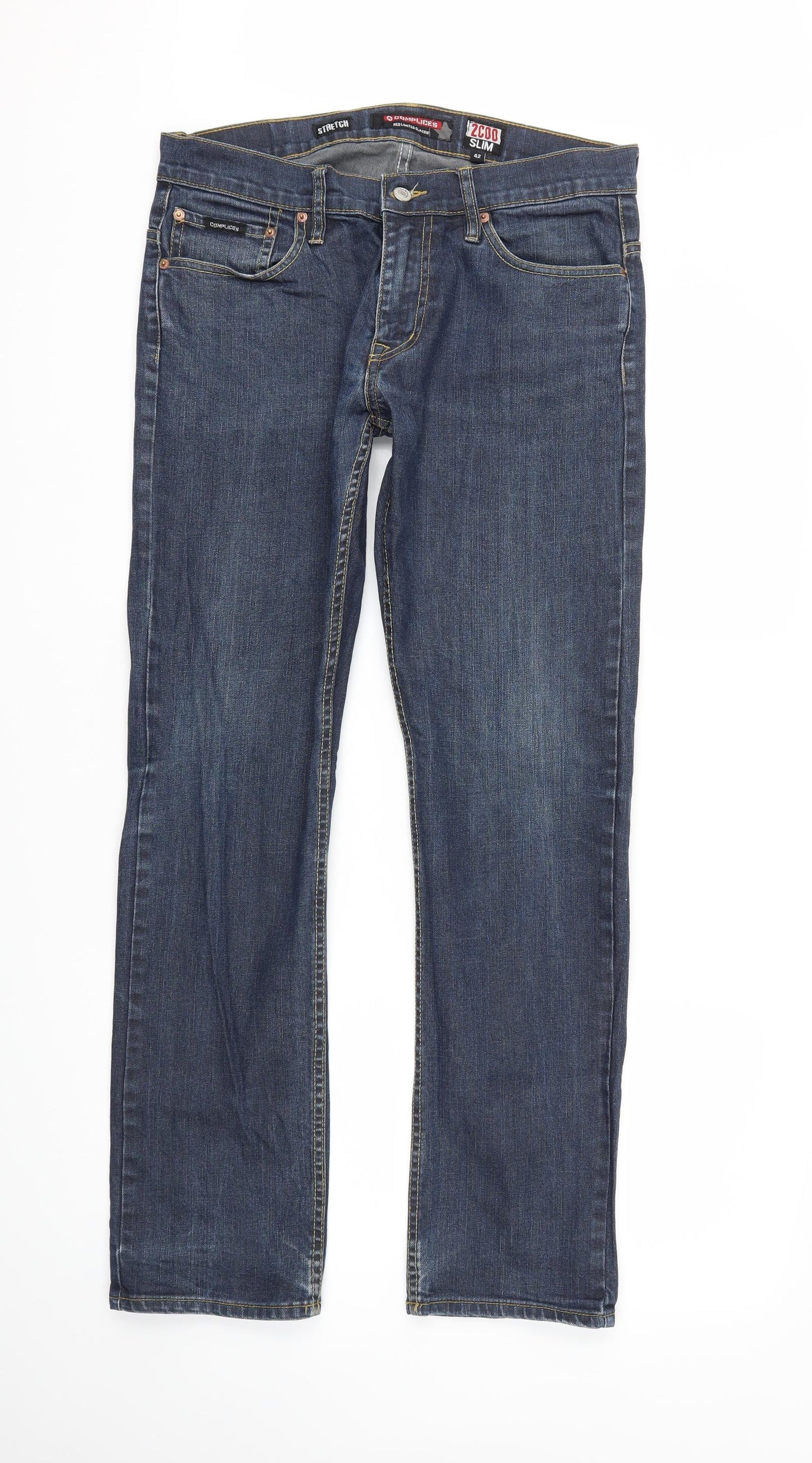 Complices Mens Blue   Straight Jeans Size 34 L31 in