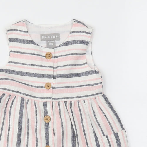 Primark Girls Pink Spotted  Fit & Flare  Size 6-9 Months