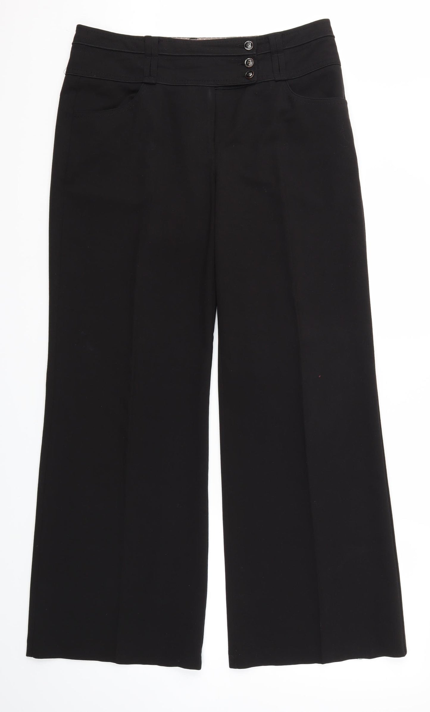 next  Womens Black   Trousers  Size 14 L30 in