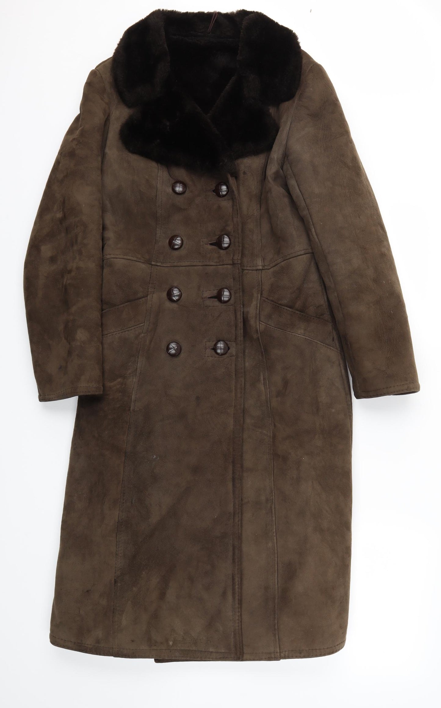 Preworn Womens Brown   Jacket Coat Size 12