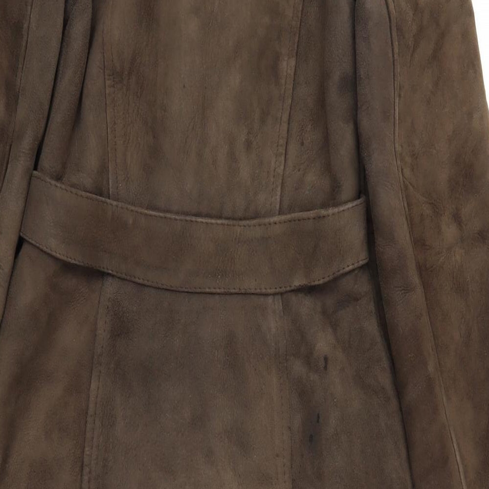 Preworn Womens Brown   Jacket Coat Size 12