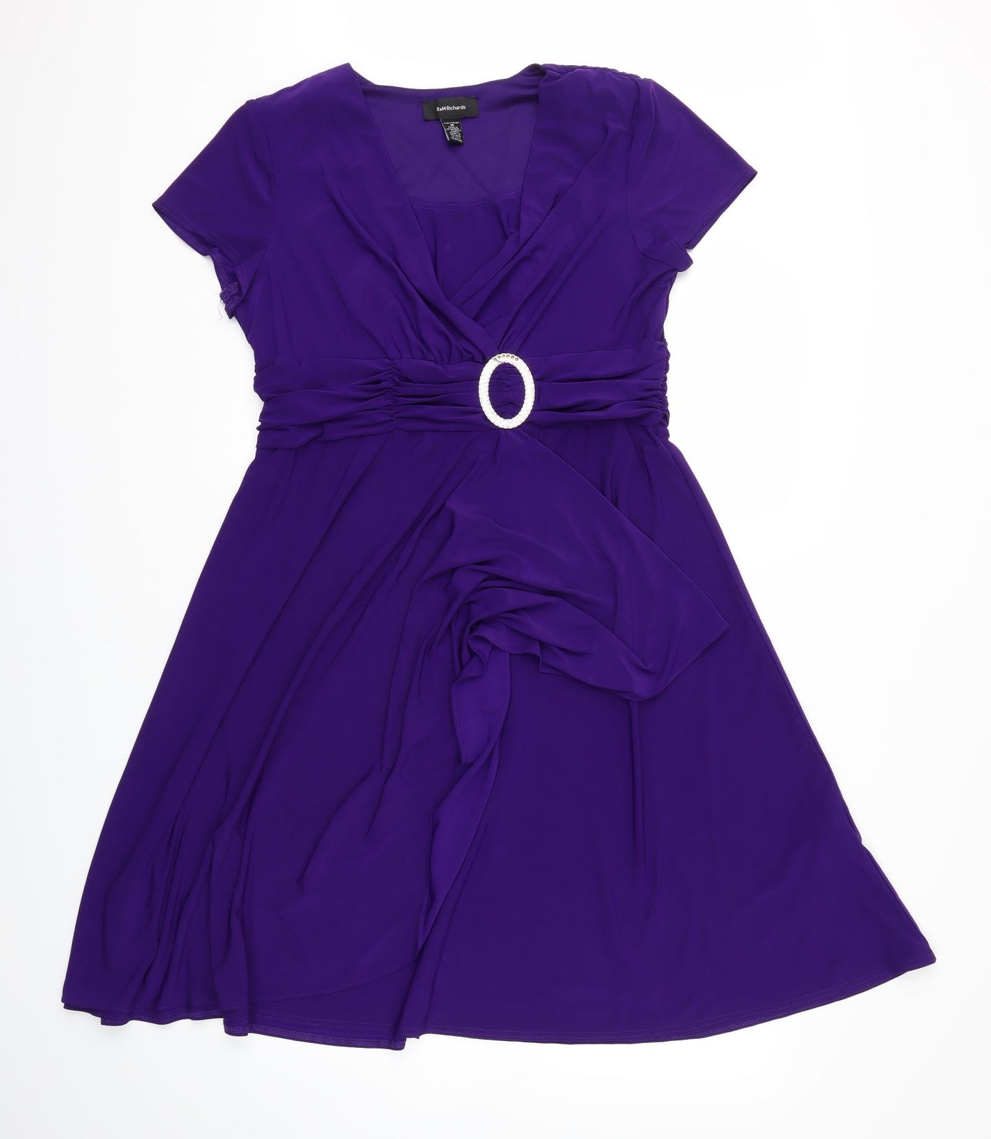 R&M Womens Purple   Fit & Flare  Size 16