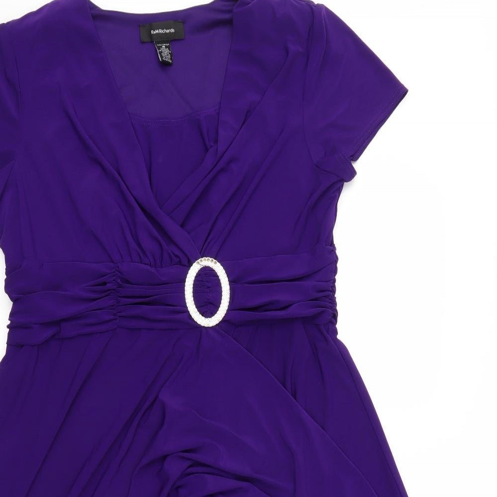 R&M Womens Purple   Fit & Flare  Size 16