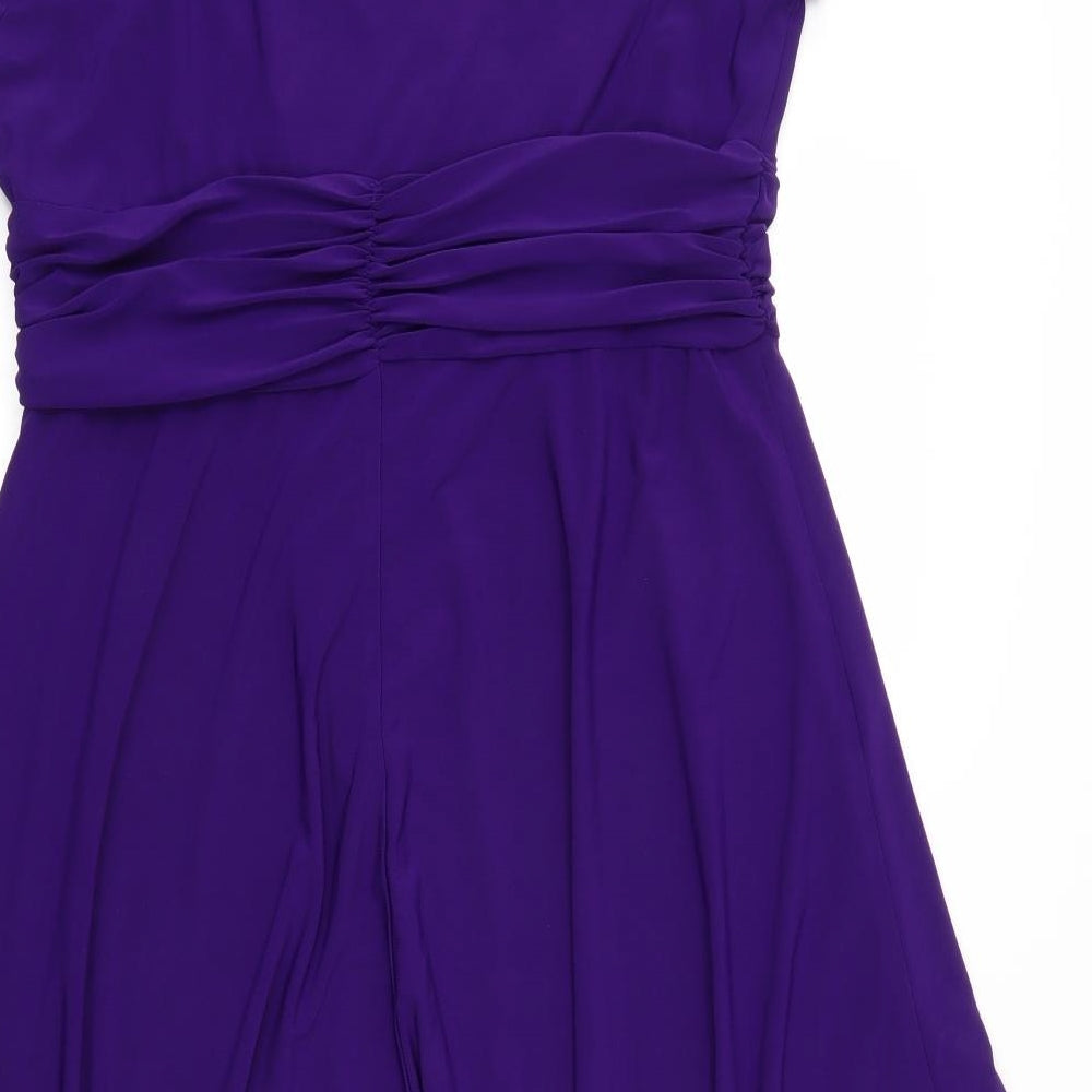 R&M Womens Purple   Fit & Flare  Size 16