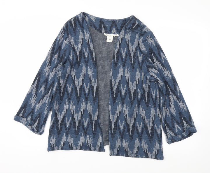 H&M Womens Blue Argyle/Diamond  Jacket  Size M