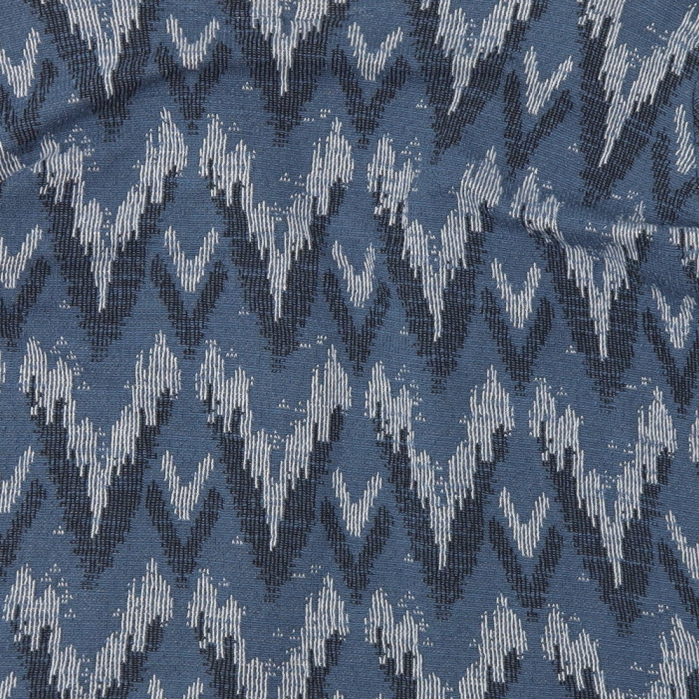 H&M Womens Blue Argyle/Diamond  Jacket  Size M
