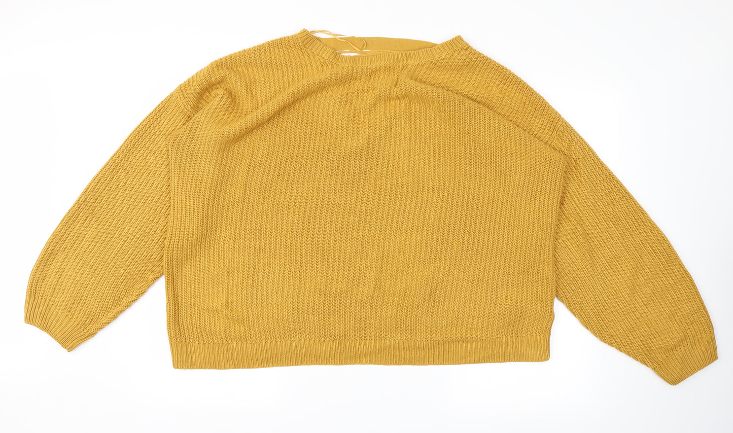 New Look Womens Yellow   Pullover Jumper Size L