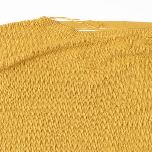New Look Womens Yellow   Pullover Jumper Size L