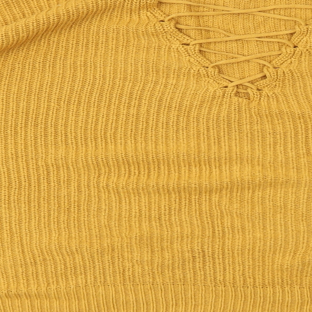 New Look Womens Yellow   Pullover Jumper Size L