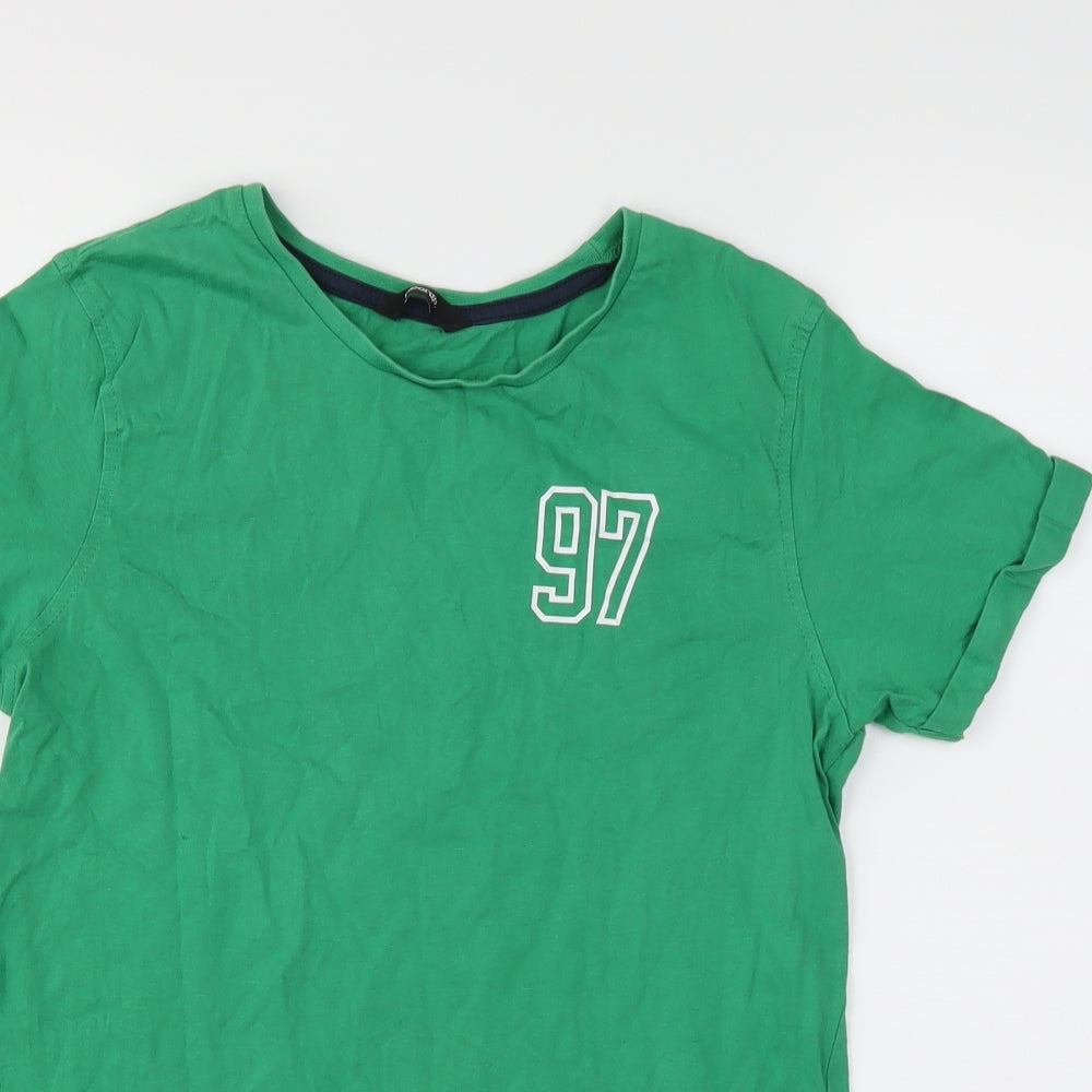 George Girls Green   Basic T-Shirt Size 13-14 Years