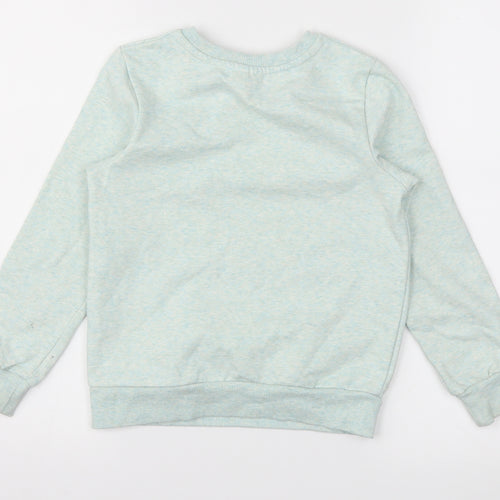 F&F Girls Green   Pullover Jumper Size 7-8 Years