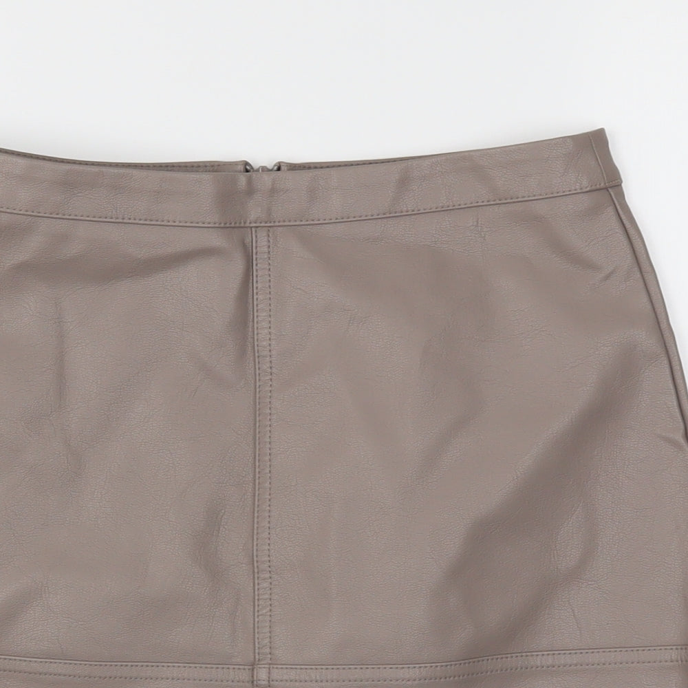 New Look Womens Beige   A-Line Skirt Size 8
