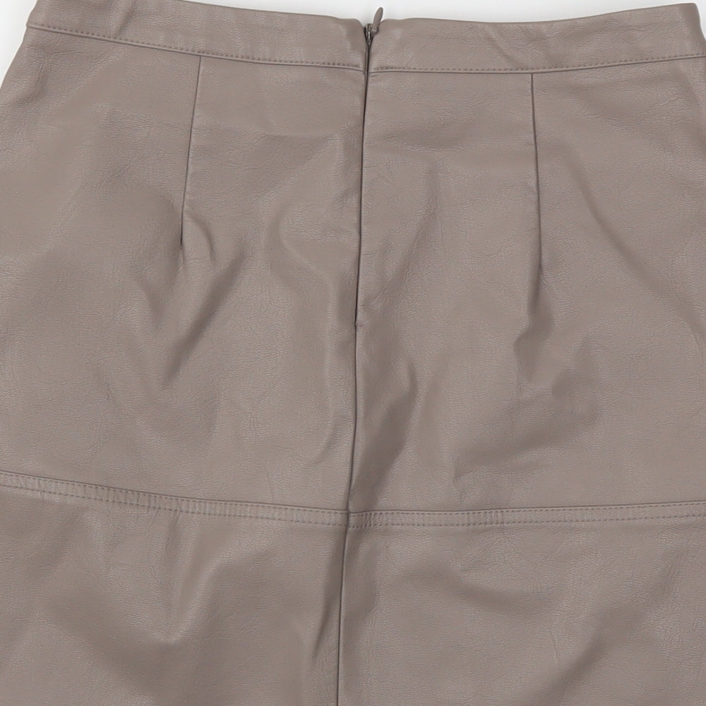 New Look Womens Beige   A-Line Skirt Size 8