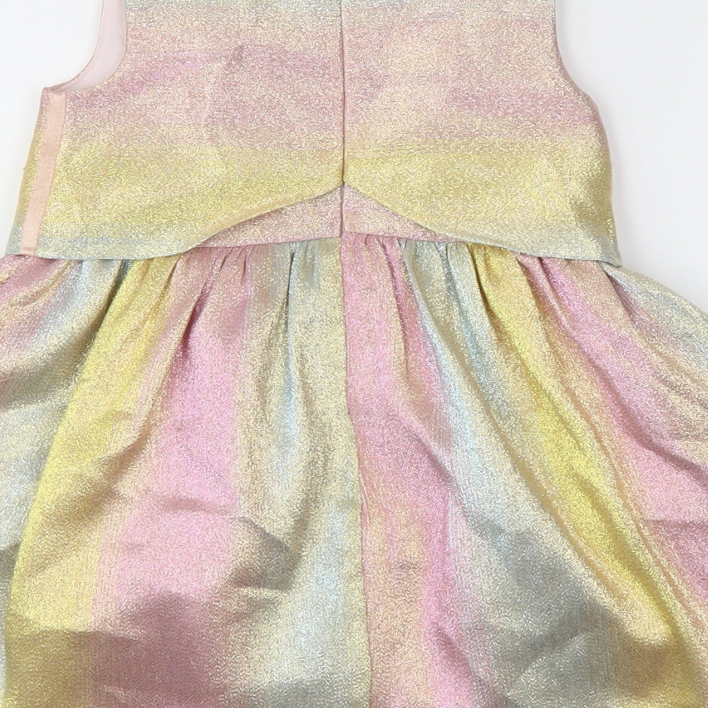 TU Girls Multicoloured   Fit & Flare  Size 3-4 Years