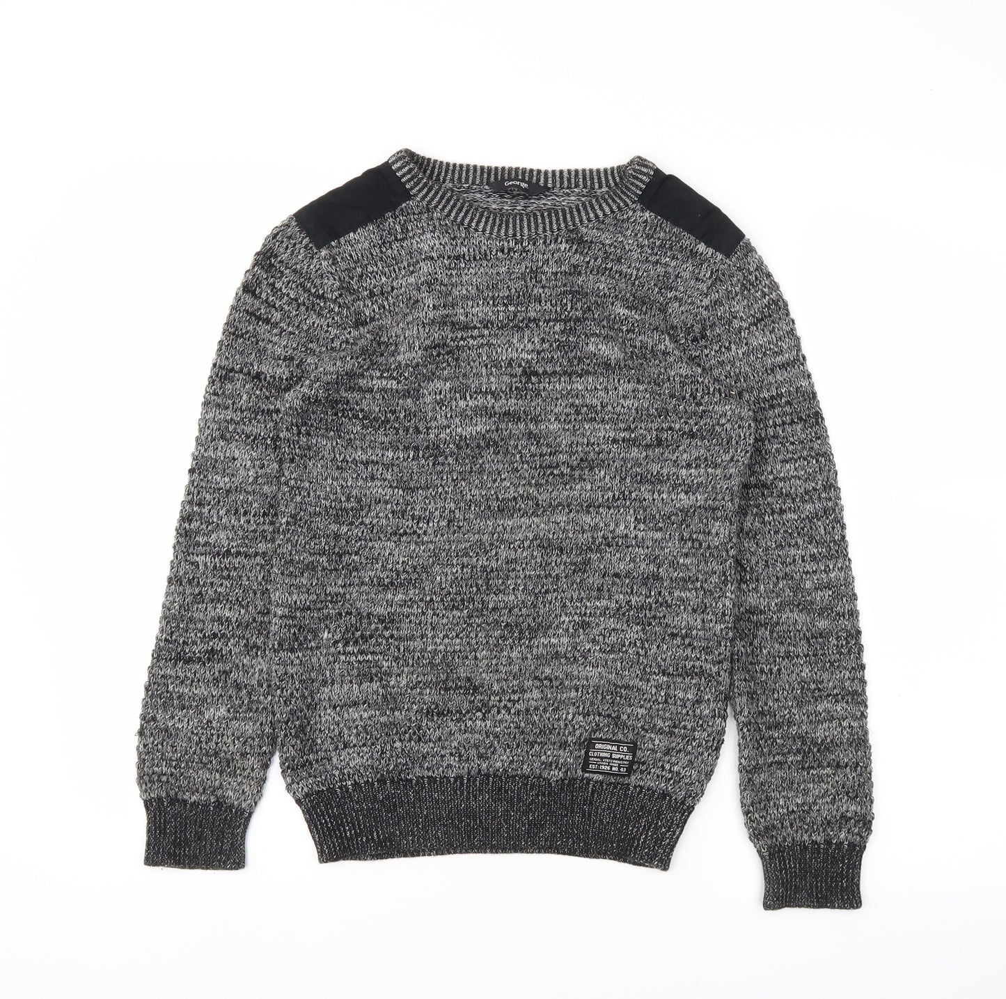 George Boys Grey   Pullover Jumper Size 9-10 Years