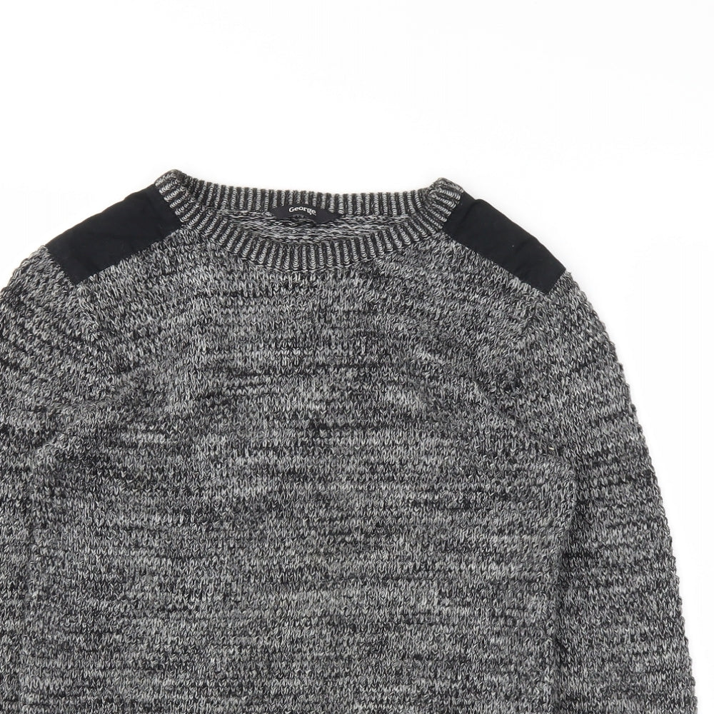 George Boys Grey   Pullover Jumper Size 9-10 Years
