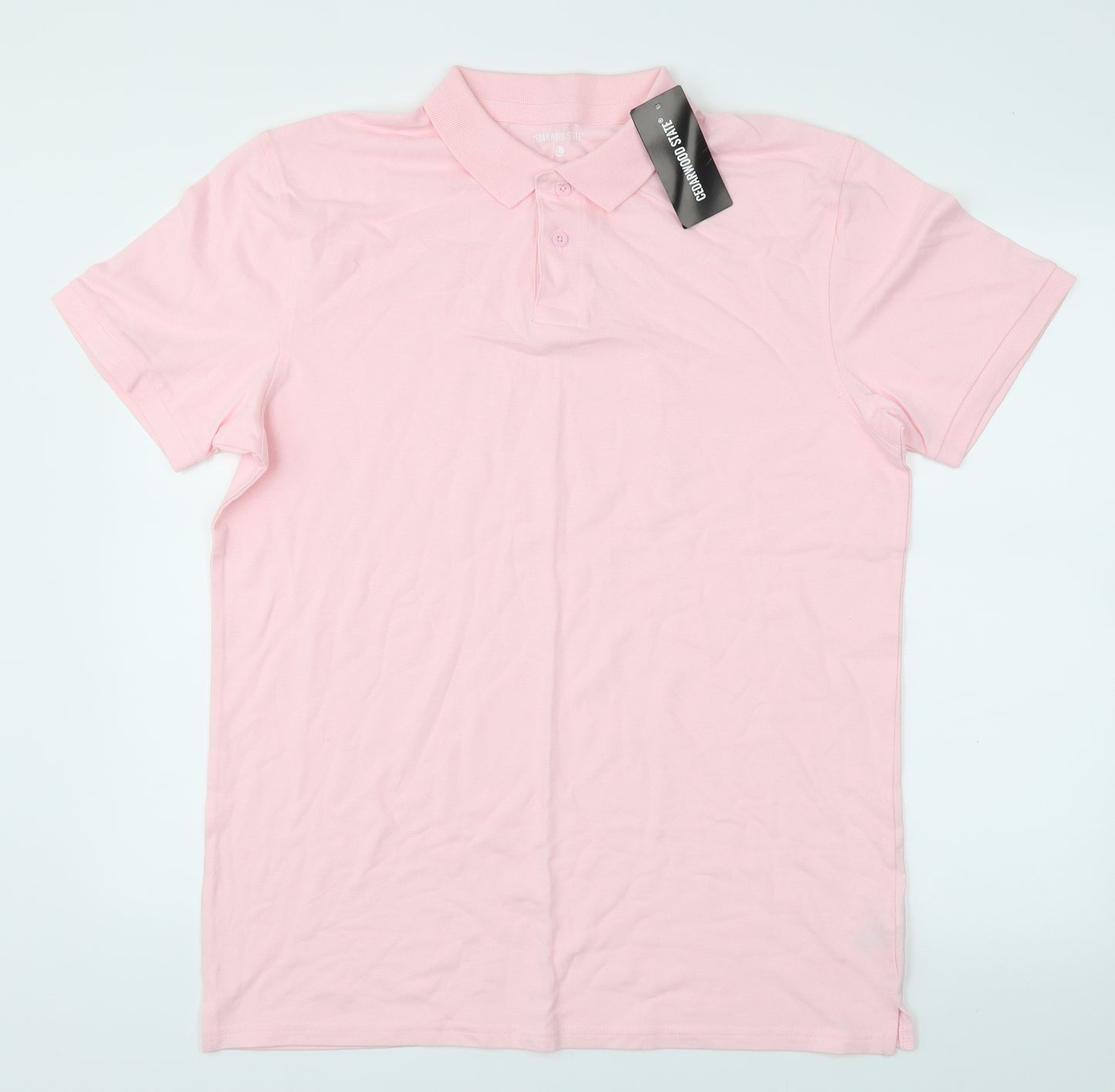 Ceder wood state Mens Pink    T-Shirt Size L