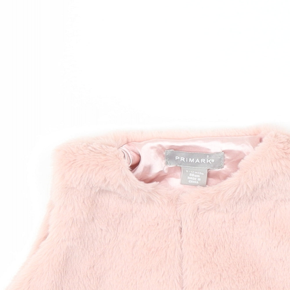 Primark Baby Pink   Basic Jacket Coatigan Size 9-12 Months