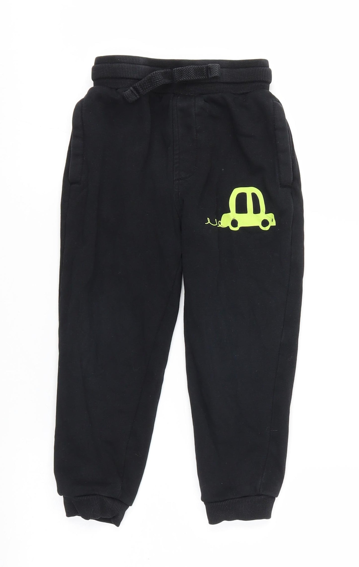 George Boys Black   Jogger Trousers Size 3-4 Years
