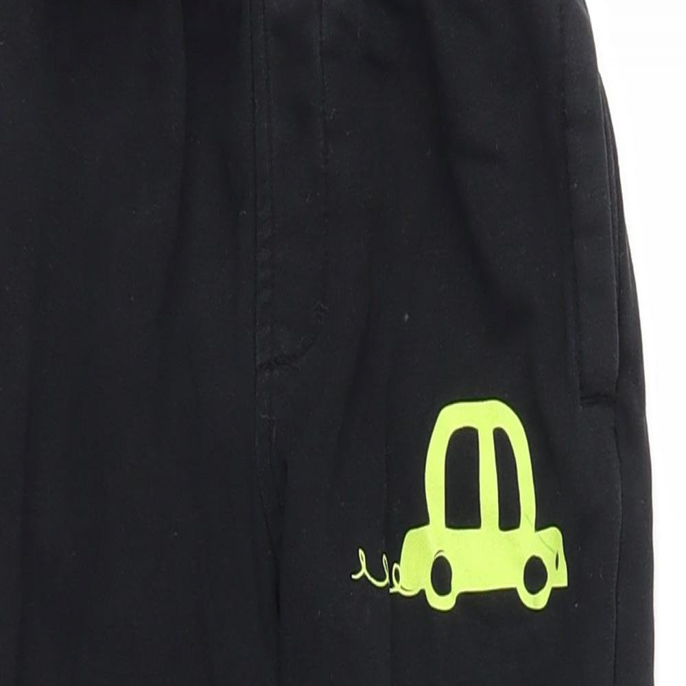 George Boys Black   Jogger Trousers Size 3-4 Years