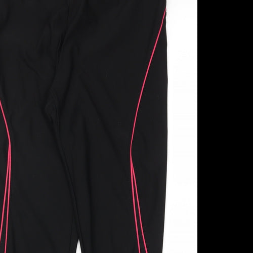 Athlete works Womens Black   Capri Leggings Size M L21 in