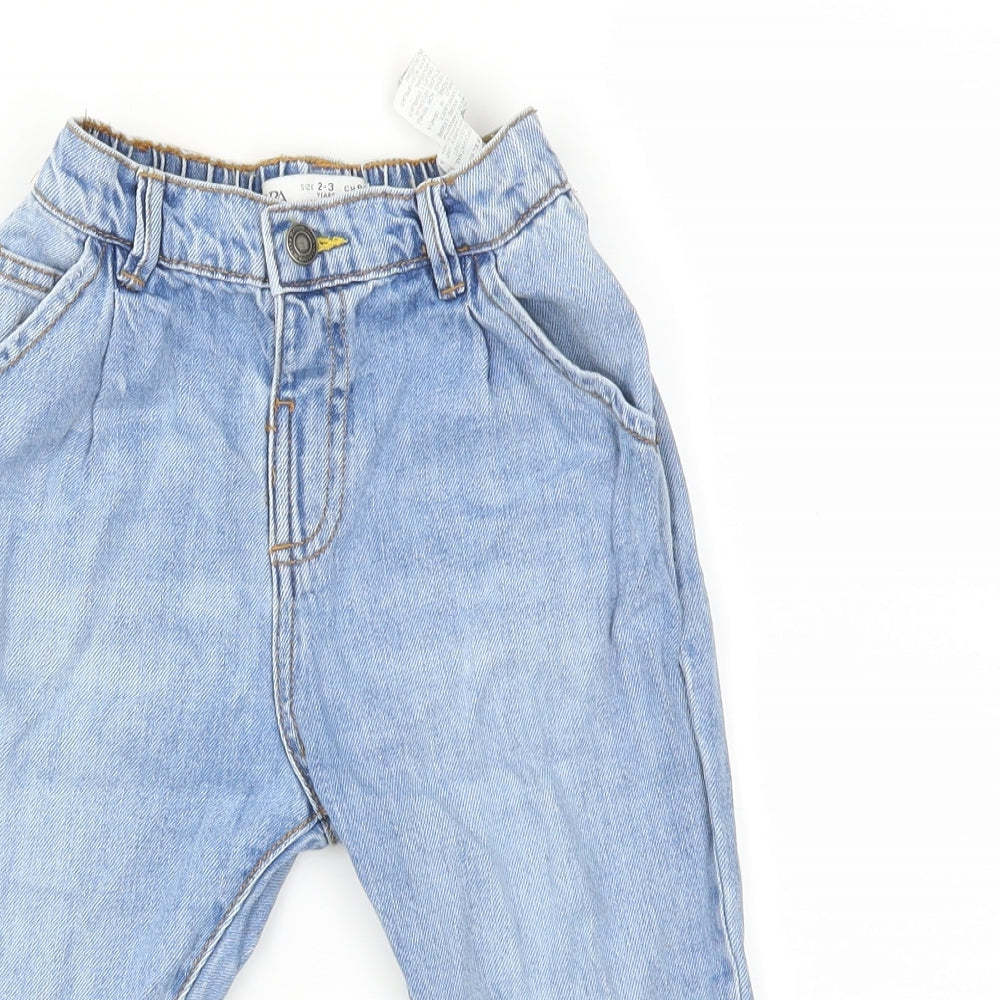 Zara Girls Blue   Straight Jeans Size 2-3 Years