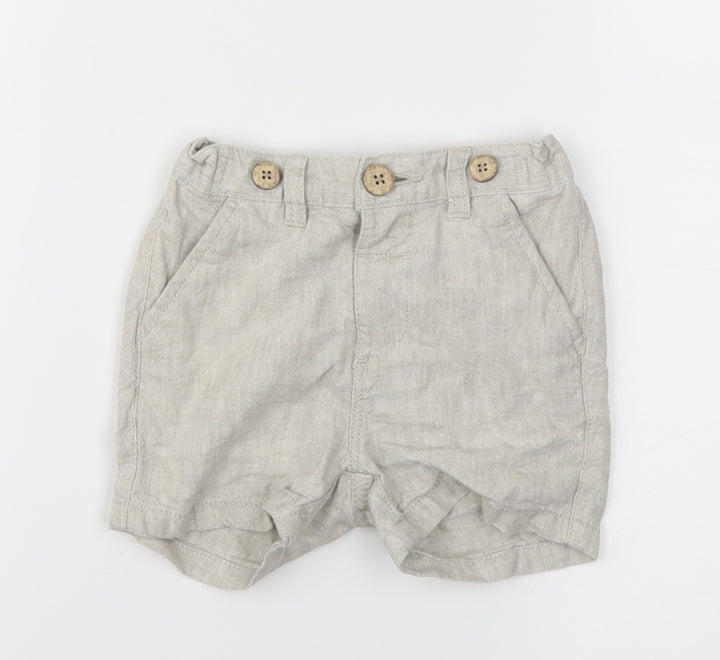 NEXT Boys Ivory Capri Trousers Size 12-18 Months