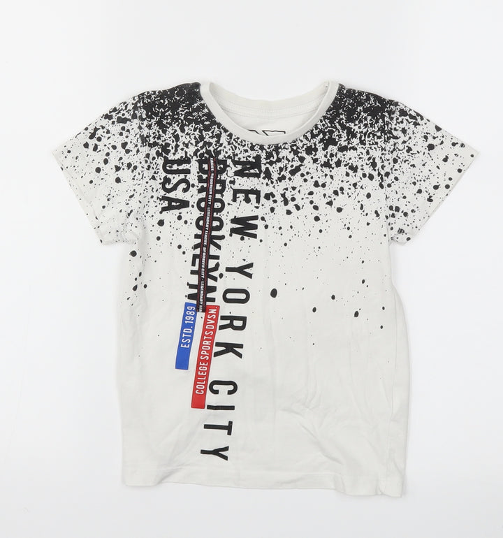 BOYS Boys Grey Basic T-Shirt Size 4 Years