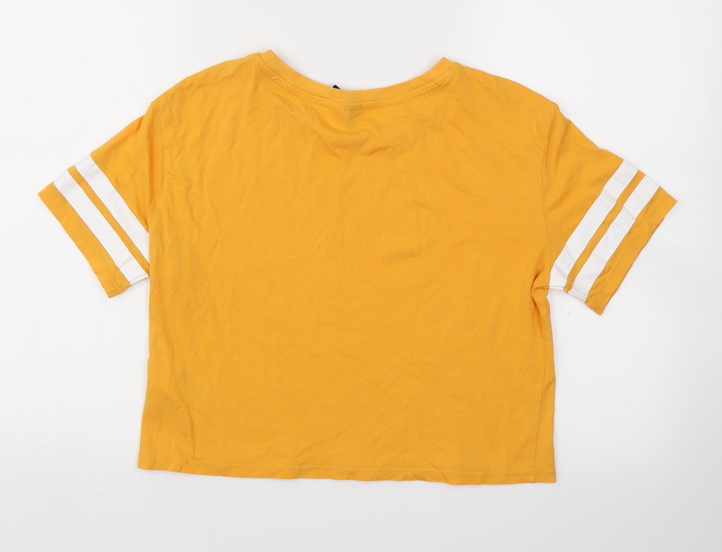 H&M Womens Orange   Basic T-Shirt Size XS