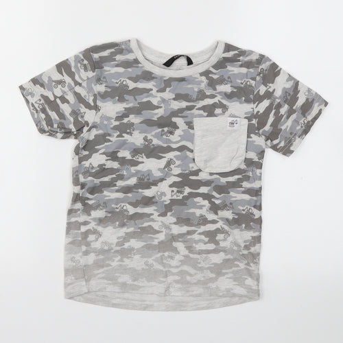 George Boys Grey   Basic T-Shirt Size 4-5 Years