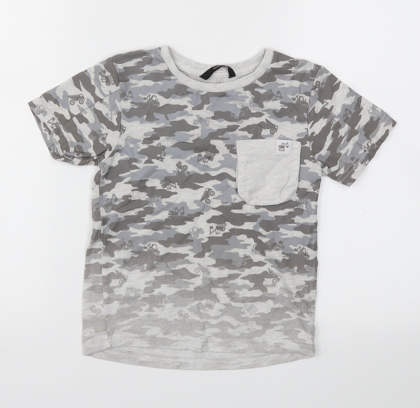 George Boys Grey   Basic T-Shirt Size 4-5 Years