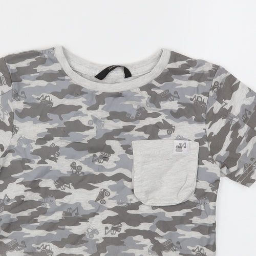 George Boys Grey   Basic T-Shirt Size 4-5 Years